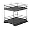 Organize It All Matte Black 2-Tier Slide Out Shelf Organizer